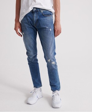 Superdry Tyler Slim Férfi Farmer Narancssárga/Kék | WNCTU5982